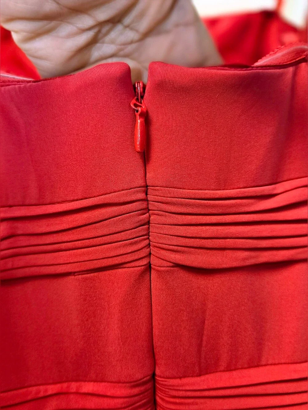 BCBGMAXAZRIA Marinola Ruched Maxi Dress / Gown Red Size M